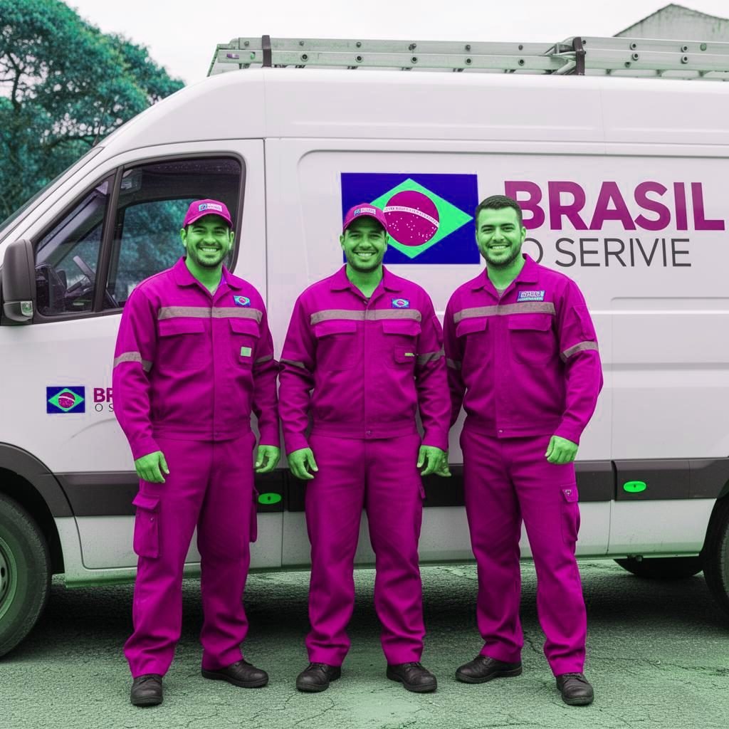 Equipe da desentupidora em Betim